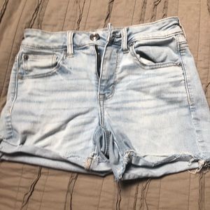 American Eagle Light wash denim shorts